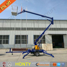 cherry picker articulated small trailer boom lift telescopic towable lifts for sale